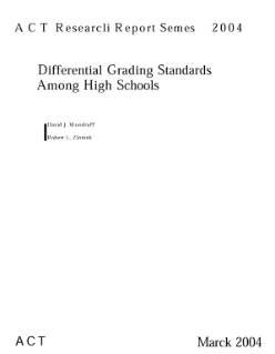 Differential Grading Standards Among High Schools